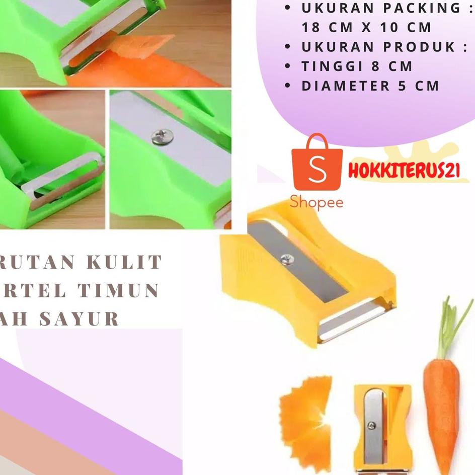

[PRODUK BQ6QH] HOKKITERUS21 Rautan pengupas serutan kulit wortel timun buah sayur KEI