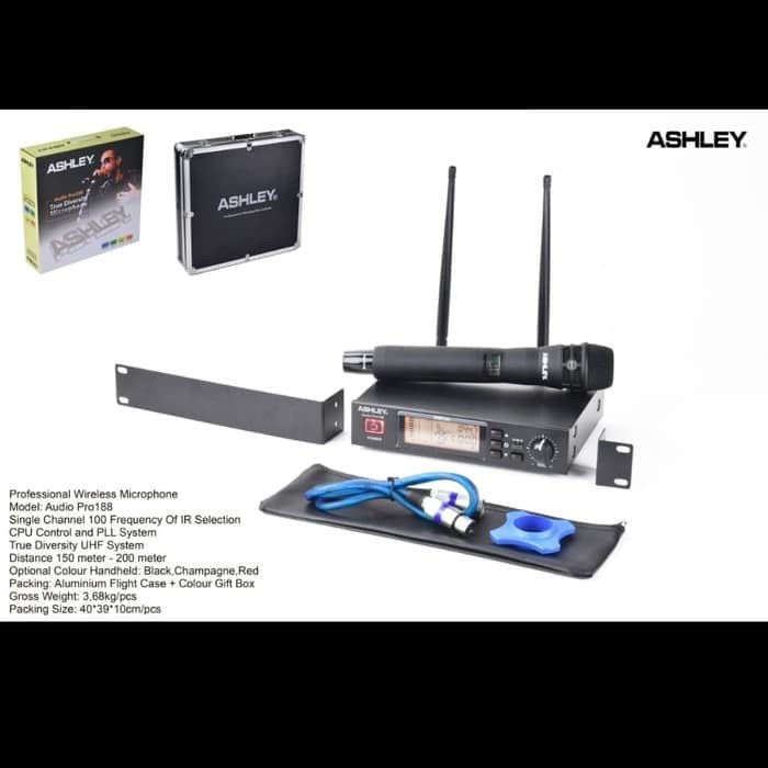 MIC MIKROFON ASHLEY AUDIO PRO188 / PRO 188 WIRELESS MULTI CHANNEL ORIGINAL