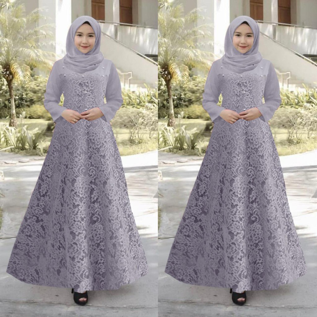 Harga Model Baju Gamis Brokat Terbaik Dress Muslim Fashion Muslim Juni 2021 Shopee Indonesia