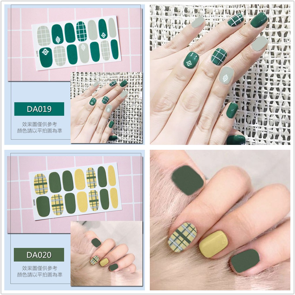 &lt;Jjoygirl&gt;DA Nail sticker motif / sticker kuku / stiker kuku / nail stiker glitter / stripes design