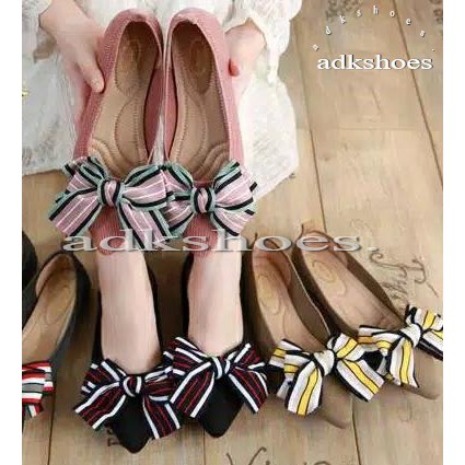 Flat Shoes Wanita Diamond Sateen KEKINIAN