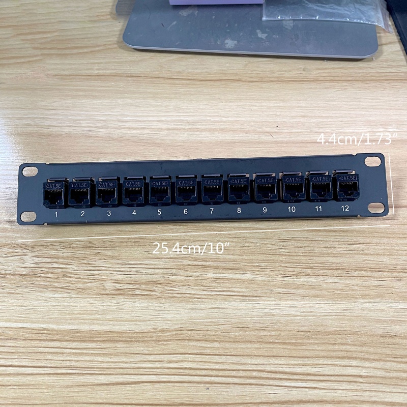 Vivi Wallmount Rackmount 1U Ethernet Patch Panel Punch Down Block Untuk Kabel CAT5e