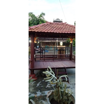 gazebo glugu kayu kelapa 2x3 meter