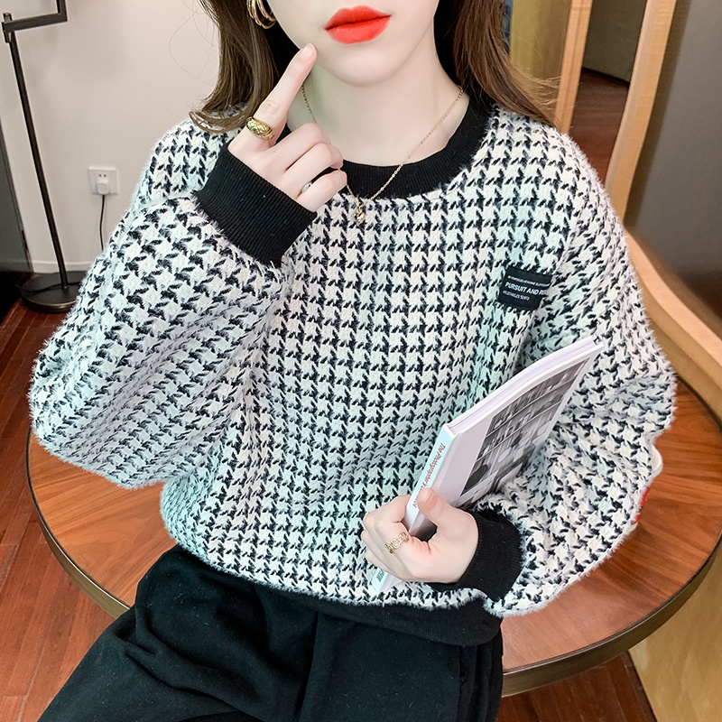 Crewneck Wanita Oversize Premium Sweater Leangan Panjang Korea Blouse Import Wanita