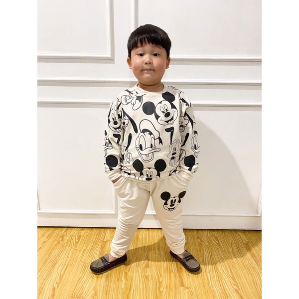 RACHIDKIDS / SETELAN SWEATER ANAK UNISEX / SETELAN MICKEY MOUSE ANAK / BAJU MICKEY MOUSE ANAK