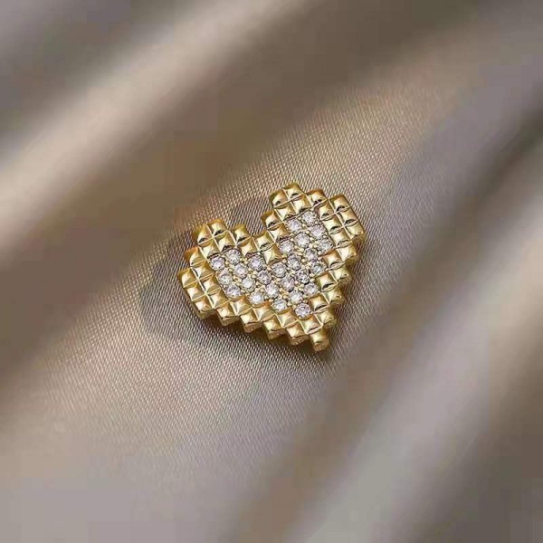 Candy Jewelry Fashion Korean Butterfly Brooches Gold Color Pearl Brooch Pins Rhinestone Breastpin for Women bros hijab-#44