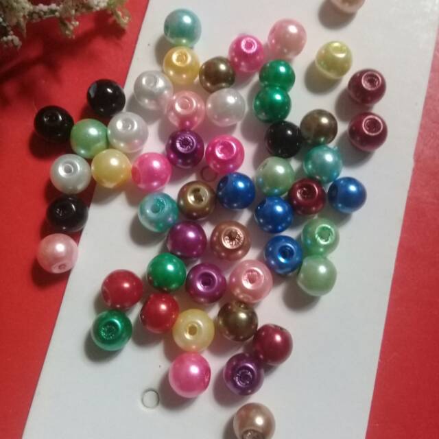 Mutiara sintetis 6mm mix warna