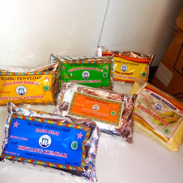 

Bumbu tabur penyedap bintang kembar 250gr varian rasa grosir