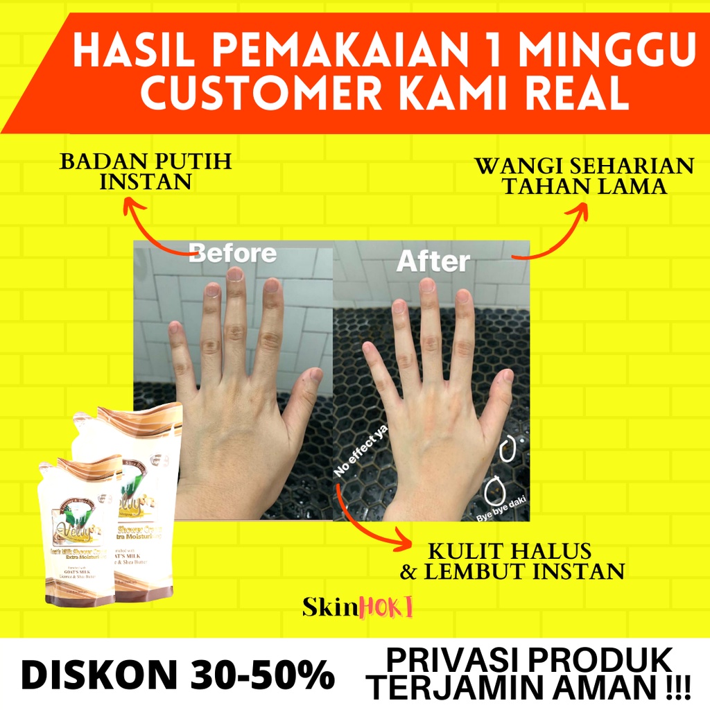 SABUN CAIR PENGHARUM BADAN PENCERAH KULIT VELVY REFIL BODY SHOWER CREAM 800ml SABUN MANDI CAIR ORIGINAL BPOM