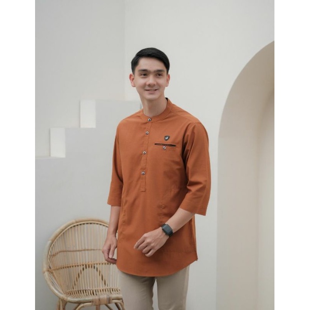 Baju Koko Kurta Dewasa dan anak Lengan 3/4 Material Toyobo Adem Serap Keringat