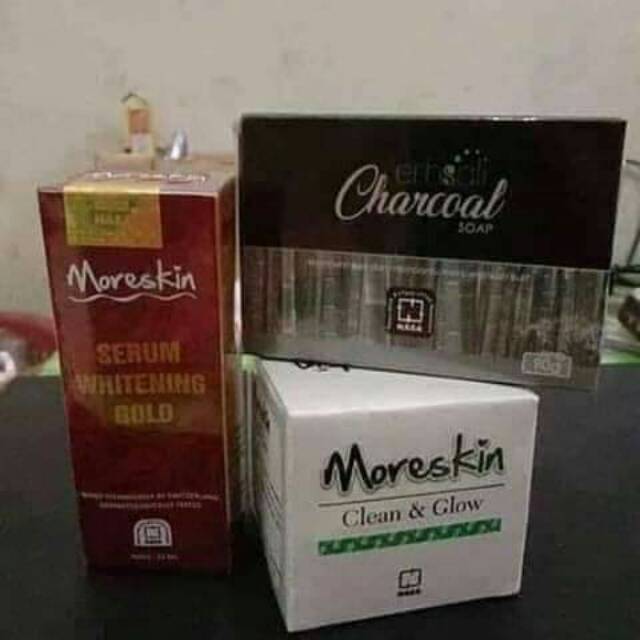 PAKET GLOWING MORESKIN BEBAS FLEK HITAM ORIGINAL NASA