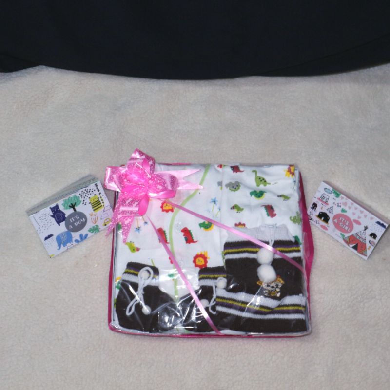 Hampers Perlengkapan Bayi Baru Lahir / Set Kado Bayi Baru Lahir / Baby Gift Set Simple / Parsel Bayi-Green
