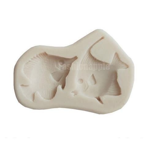 3D Silicone Mold Fondant Cake Decoration - Two Kind Fish