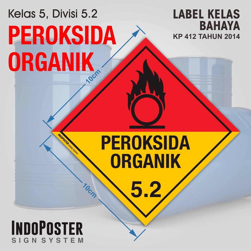 

Stiker IATA Label Kelas Material Bahaya Dangerous Goods - Peroksida Organik Organic Peroxide