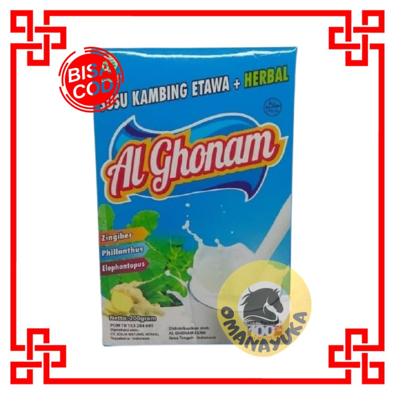 

Susu Kambing Etawa Plus Herbal Al Ghonam Original BPOM