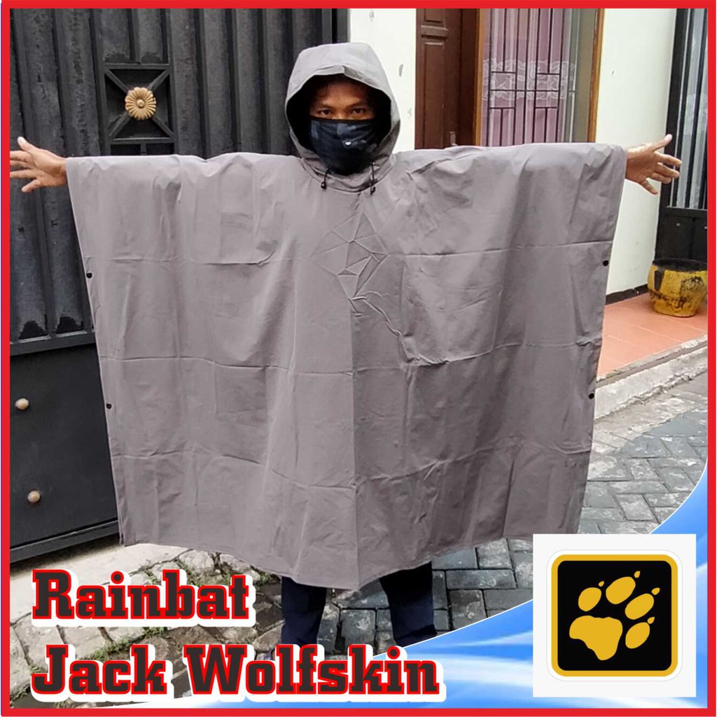 Jaket Hujan Petualang Ponco JWS - Mantel Hujan Rainbat JWS - Jas Hujan Motor JWS