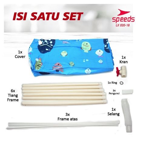 Bathtub Lipat Anak SPEEDS Portable Folding Barrel