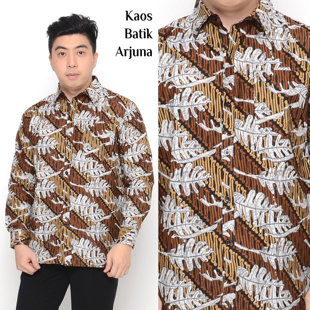 Yudistira Kemeja Pria Dewasa Batik Katun Halus Premium