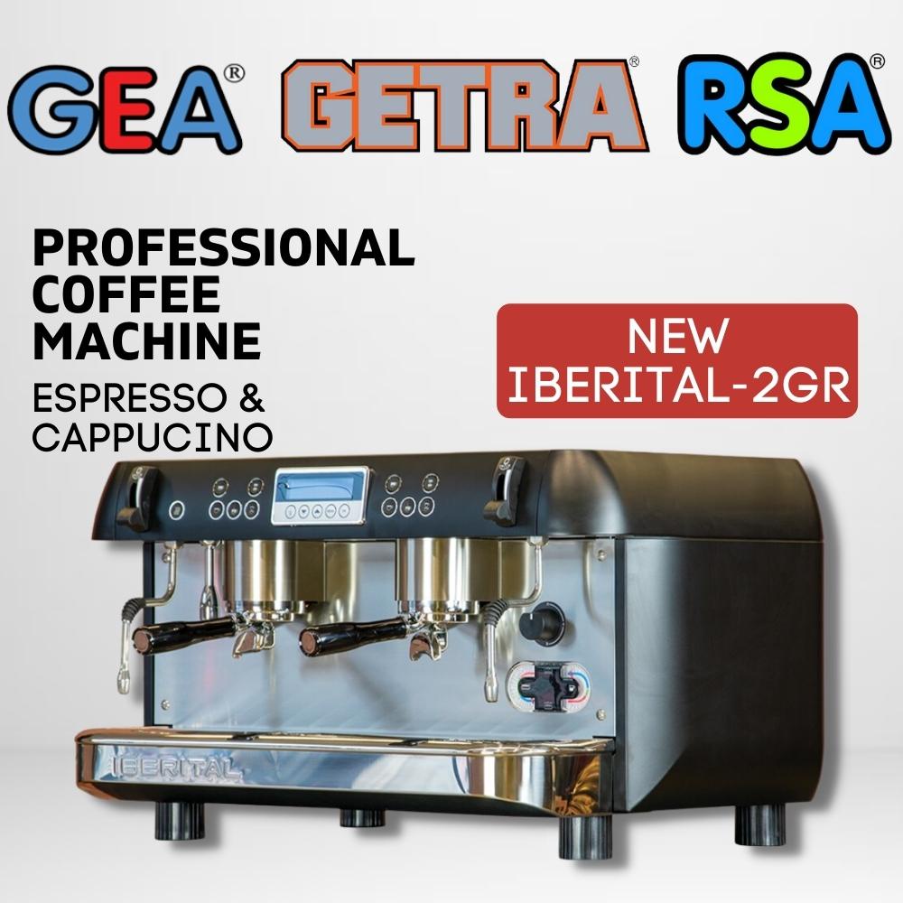 GETRA NEW IBERITAL NEW IBERITAL-2GR MESIN ESPRESSO MESIN PEMBUAT KOPI PROFESIONAL IB7 2GR