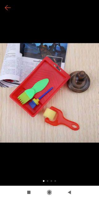 Painting Tools Ekonomis Set Dengan Alas Cat