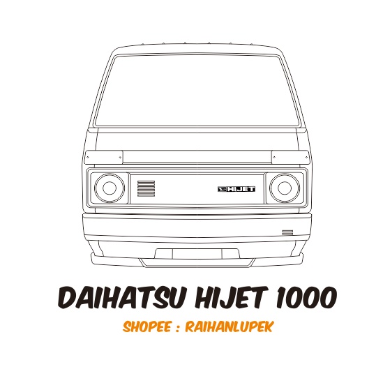 Pola Miniatur Mobil Mitsubishi Hijet 1000