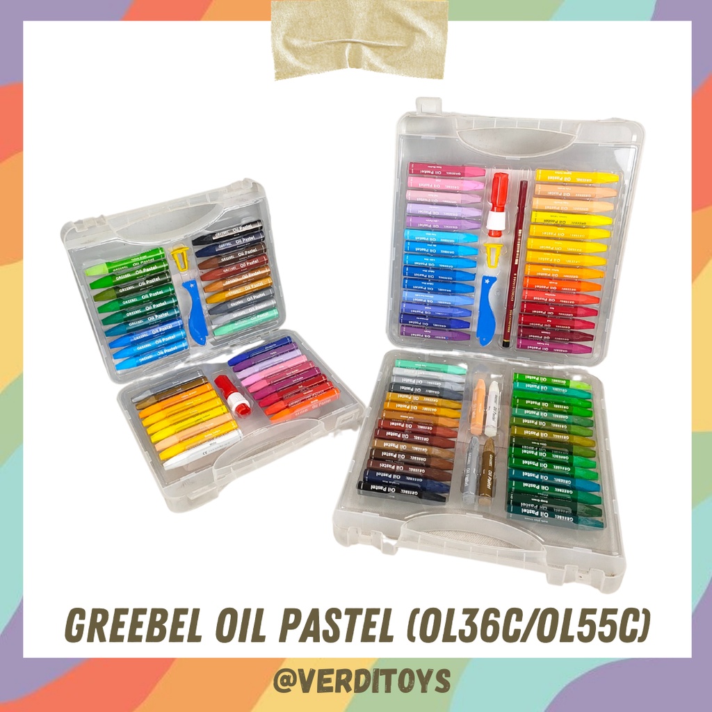 

[COD] Crayon Grebel 36&55 / Crayon Oil Pastel Grebel 36&55 / Crayon Greebel 36&55 / Pewarna / Krayon