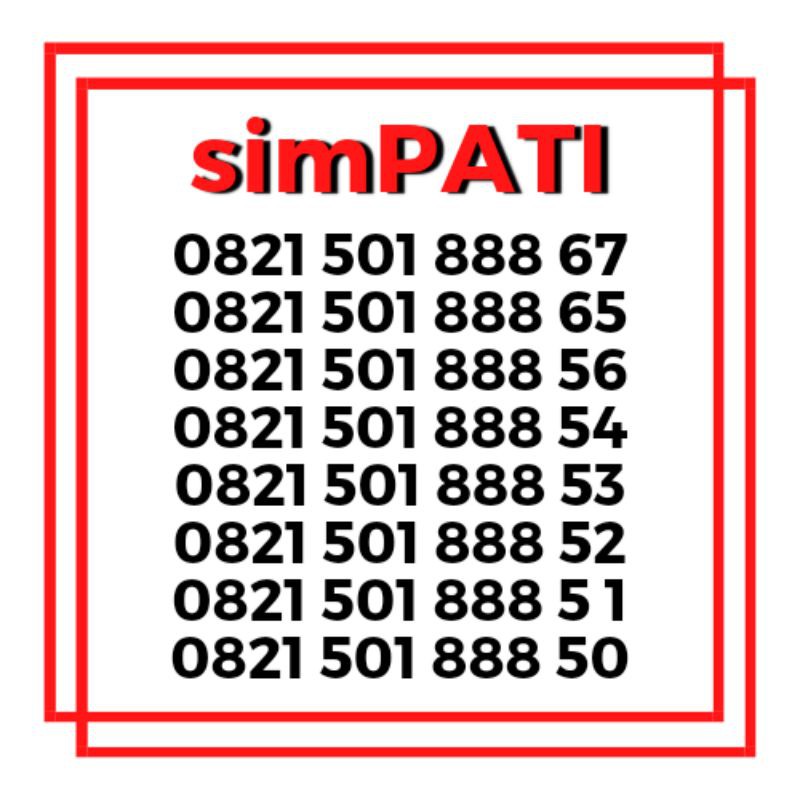 Kartu perdana nomor cantik telkomsel simpati tripel 888 AB