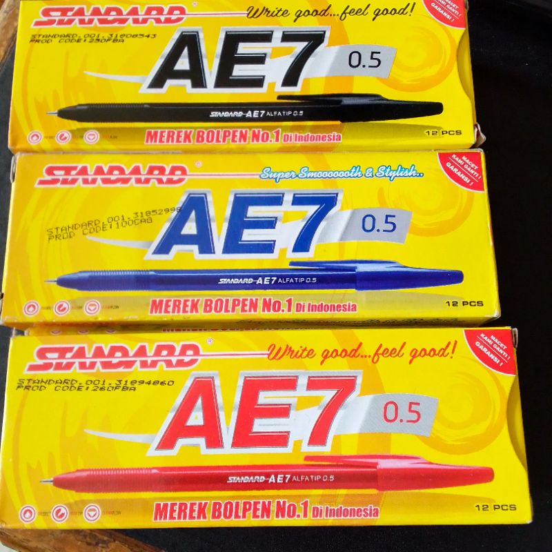 

PULPEN STANDARD AE7 (1PAK=12PCS)