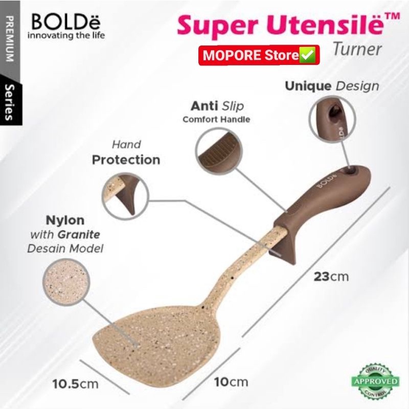 Bolde Super Utensil Utensile Turner - Sutil - Sodet - Spatula