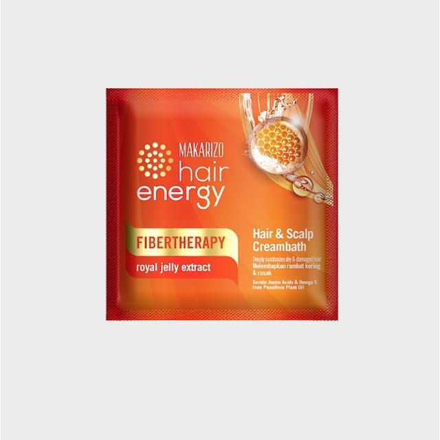 Makarizo Fibertherapy Hair Energy Creambath &amp; Scalp Cream (Sachet)