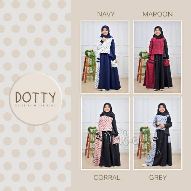 SETELAN MUSLIM ANAK TANGGUNG DOTTY BY Oribelle Kids