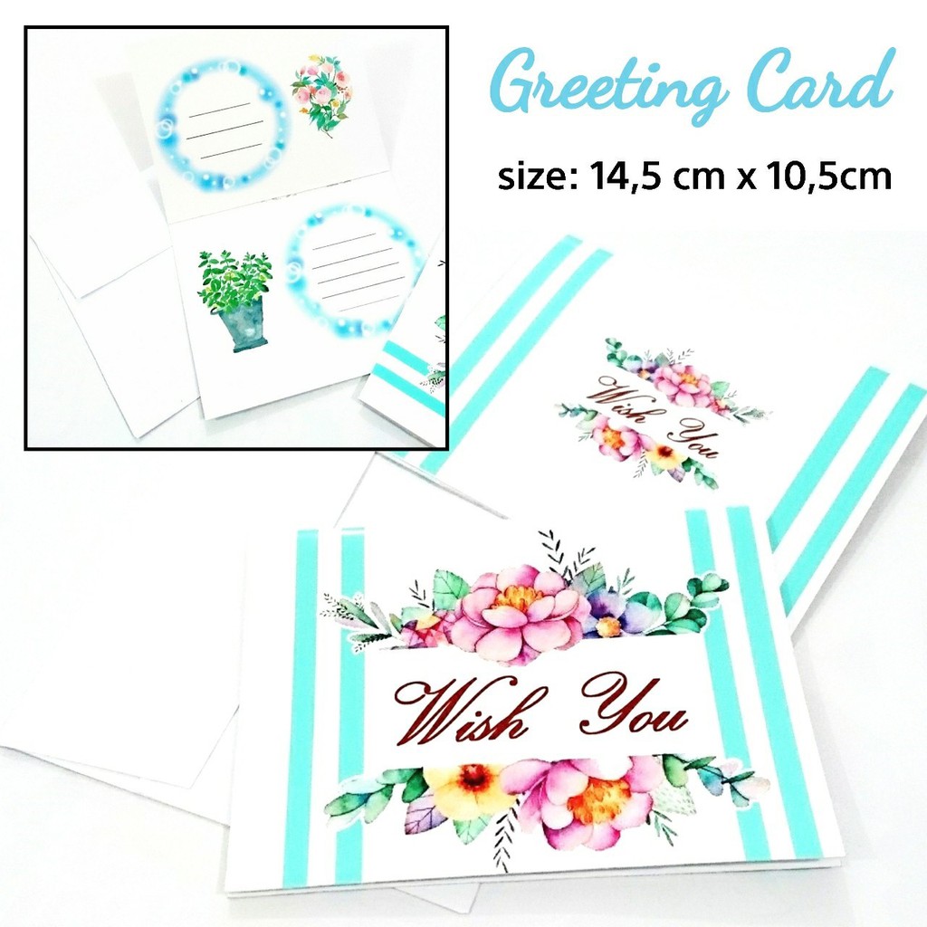 kartu ucapan keselamatan greeting card ulang tahun wisuda pernikahan valentine congratulation a6