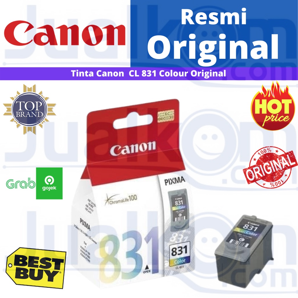 Cartridge Original Canon CL-831 CL831 Color Tinta Printer Canon CL 831 iP1180 , iP1880 , iP1980