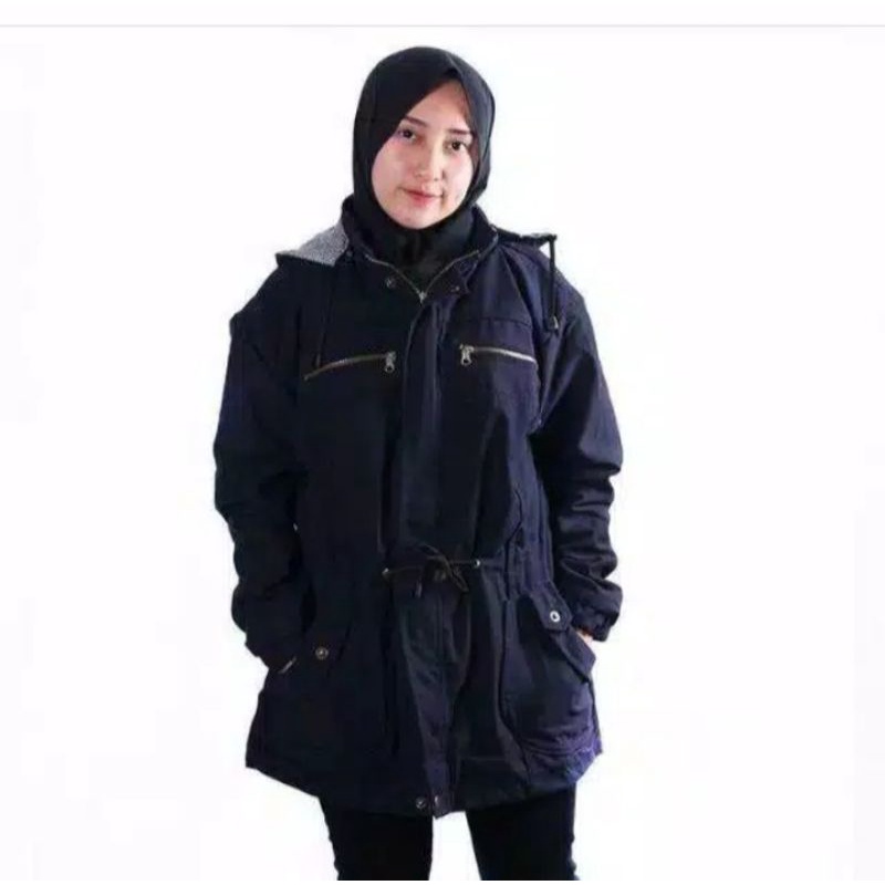 JAKET PARASIT PARKA WANITA/JAKET 2 IN 1 /JAKET BODY PJ,,BOLAK BALIK