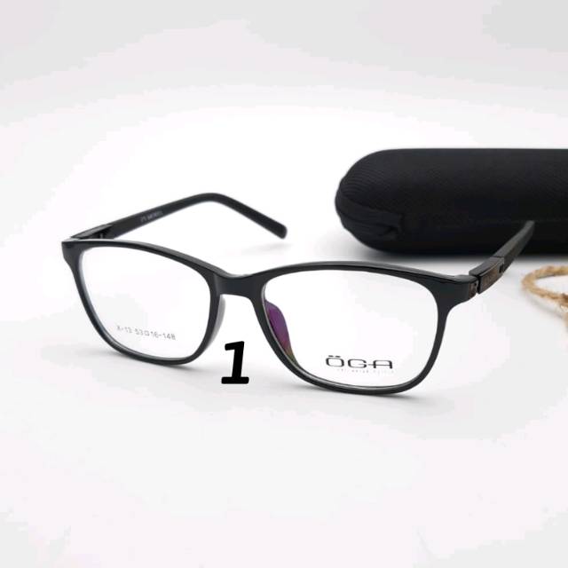 Paket Frame free Lensa Minus Anti Radiasi | Kacamata OGA X-13