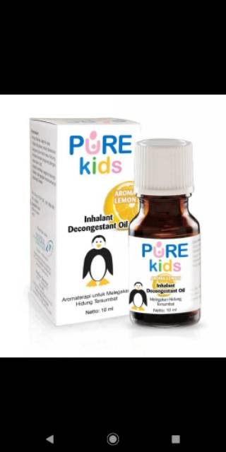 PURE KIDS INHALANT DECONGESTAN OIL Aroma Terapi 10ml FREE TUNGKU