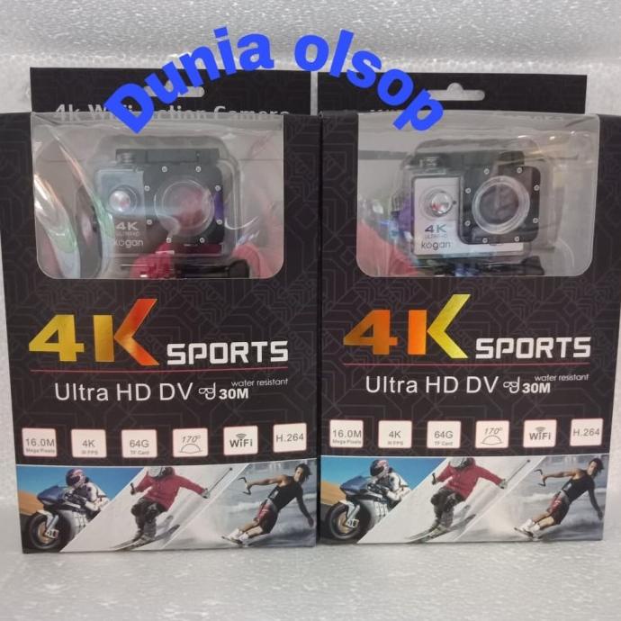 [ Promo ] Kamera Action Cam Kogan 4K 16Mega Pixel Wifi - Drone Kamera Dan Aksesoris
