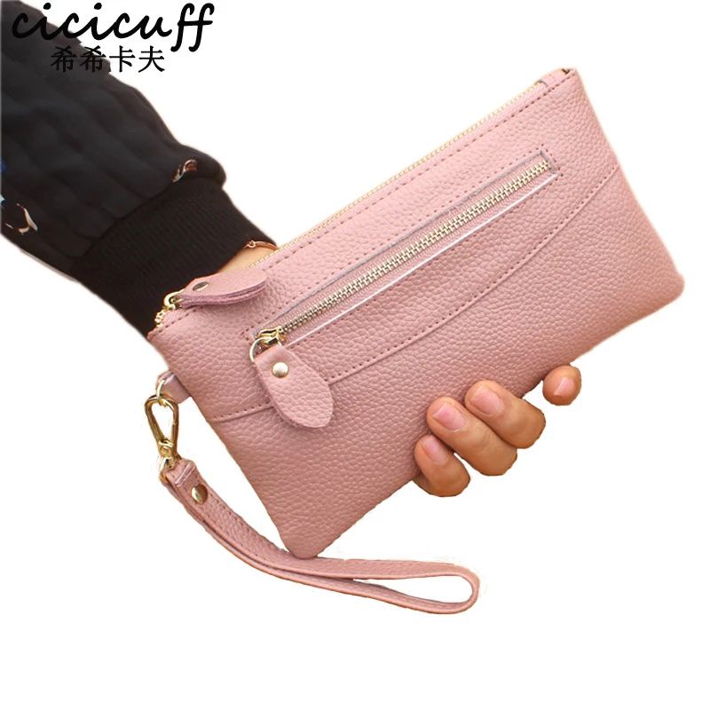 Dompet wanita KOREAN STYLE D02 tempat Hp dan Uang  Pouch Kosmetik Make up terbaru