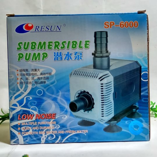 RESUN SP 6000 POMPA CELUP AQUARIUM / KOLAM / HIDROPONIK SP6000
