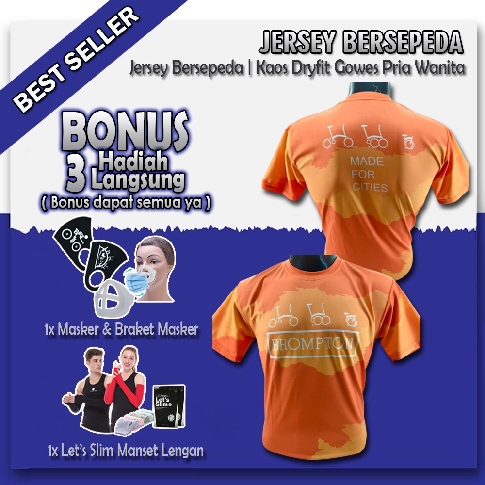 Baju Kaos Jersey Tshirt Sepeda T-Shirt Dry Fit Drifit Dryfit