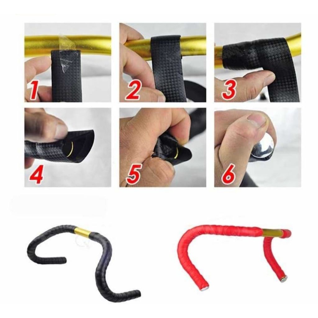 TERMURAH!!! HANDGRIP BAR TAPE Sepeda Balap (Isi 2 Roll) / Realpict