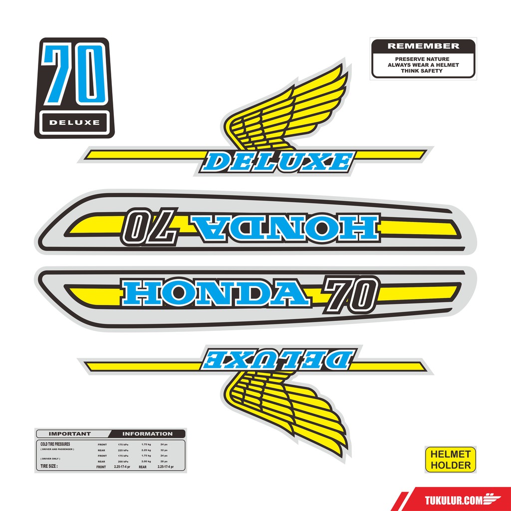 Stiker Honda C70 Standar Shopee Indonesia