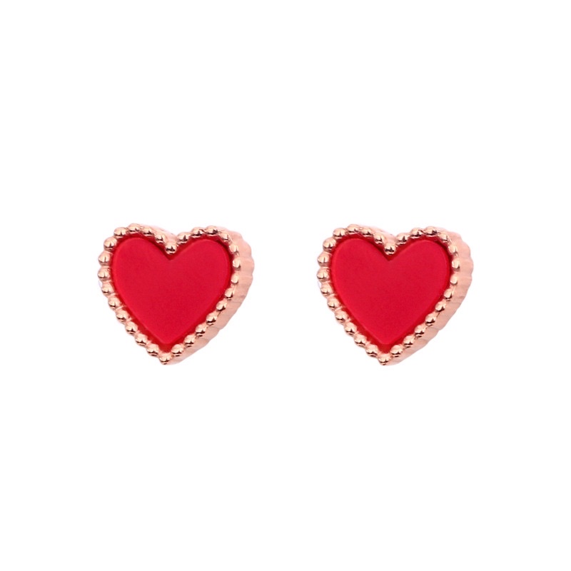 anting titanium original hati merah asli stainless steel terbaru termurah tercantik model korea