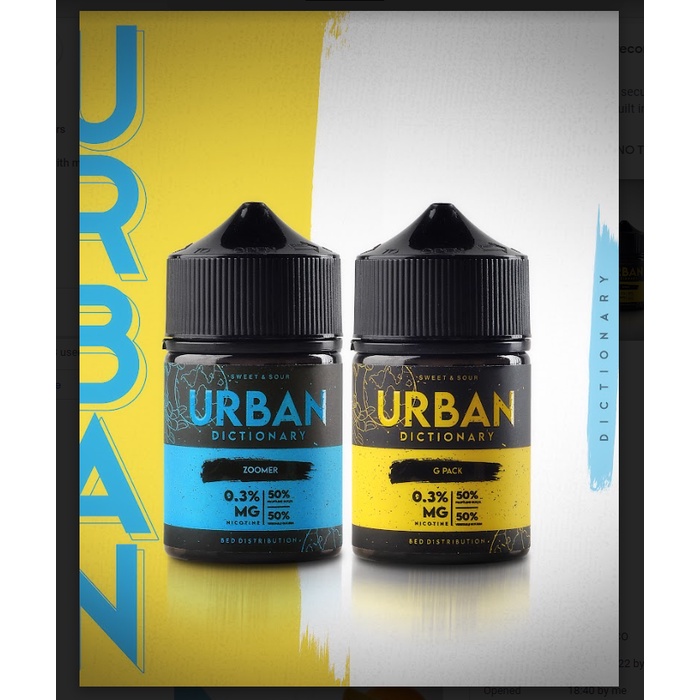 URBAN DICTIONARY FREEBASE AUTHANTIC NEW LIQUID 60ML 3MG