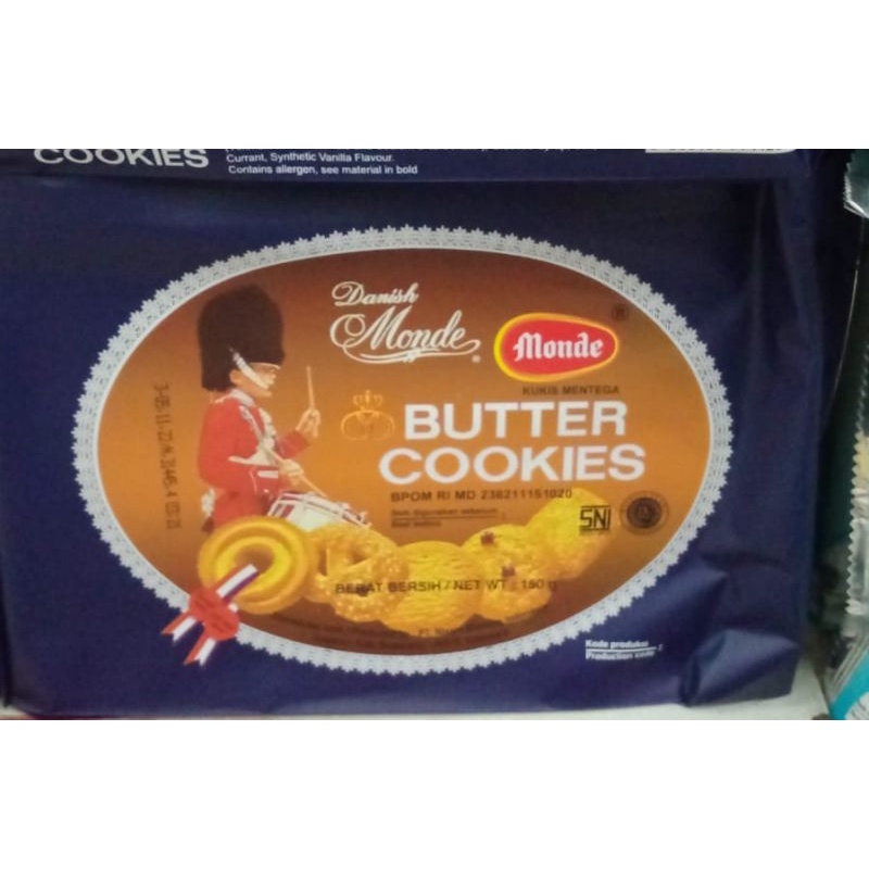 

Monde Butter Cookies 150 gr pack