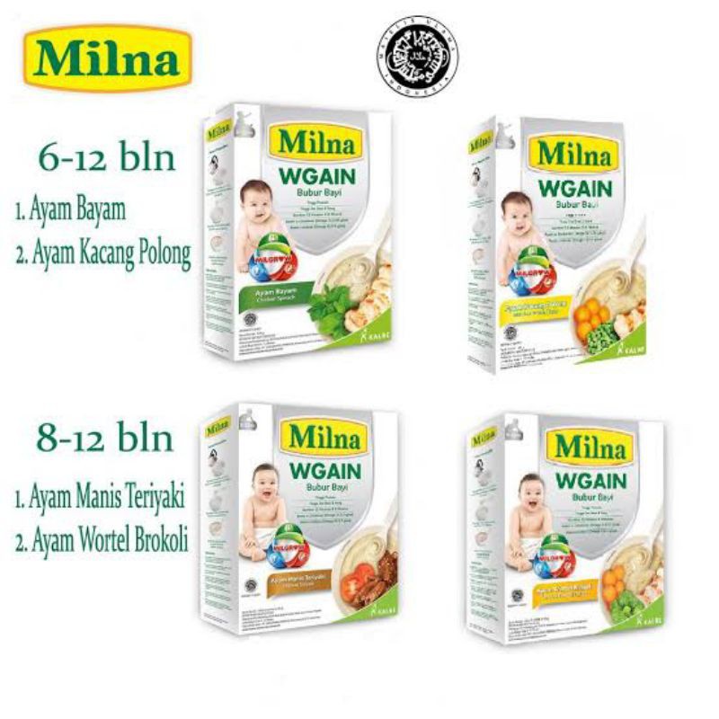 MILNA Wgain - Bubur Tim Milna - Bubur Bayi Milna