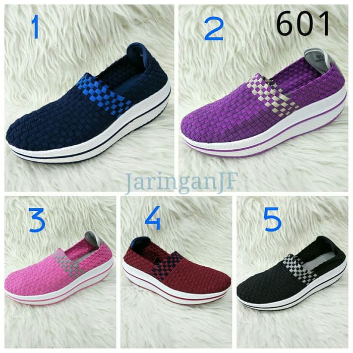 OGGO NEW Sepatu Rajut Wanita / Sepatu WEDGES / OGGO ORIGINAL 601