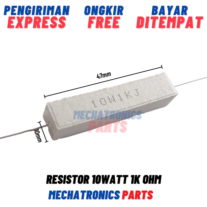 [PAS-9541] RESISTOR 10WATT 1KOHM