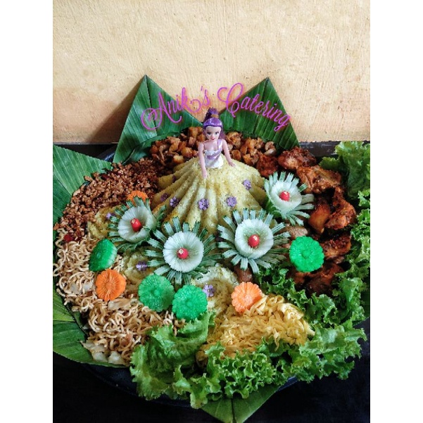 

TUMPENG BARBIE nasi kuning