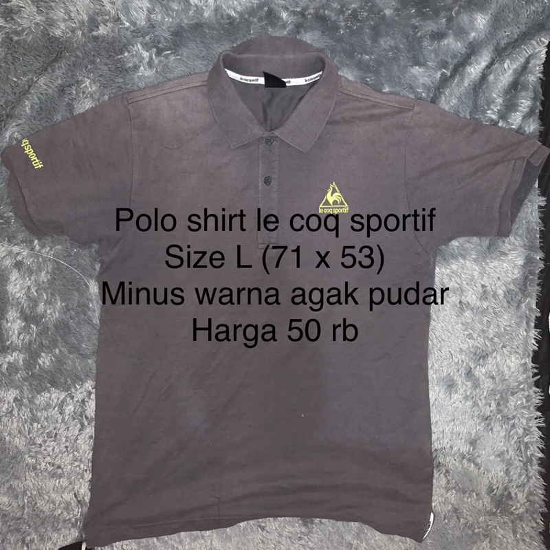 Kaos Polo Shirt Le Coq Sportif Second Original